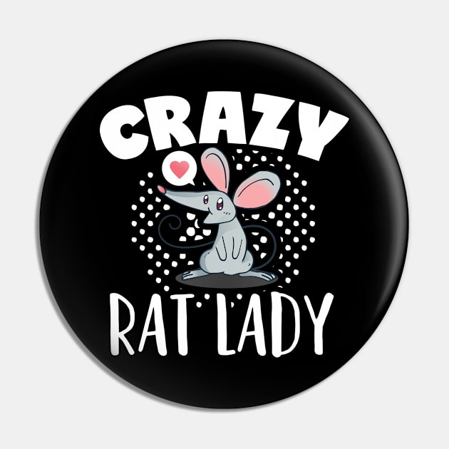 Crazy Rat Lady  Pet Rats Cute Small Animals and Rodents Pin by Caskara