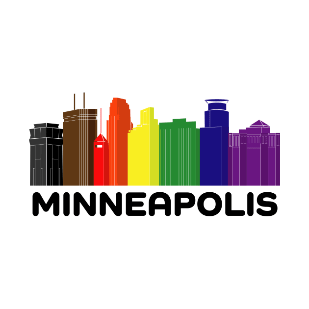 Minneapolis Pride Skyline by andybirkey