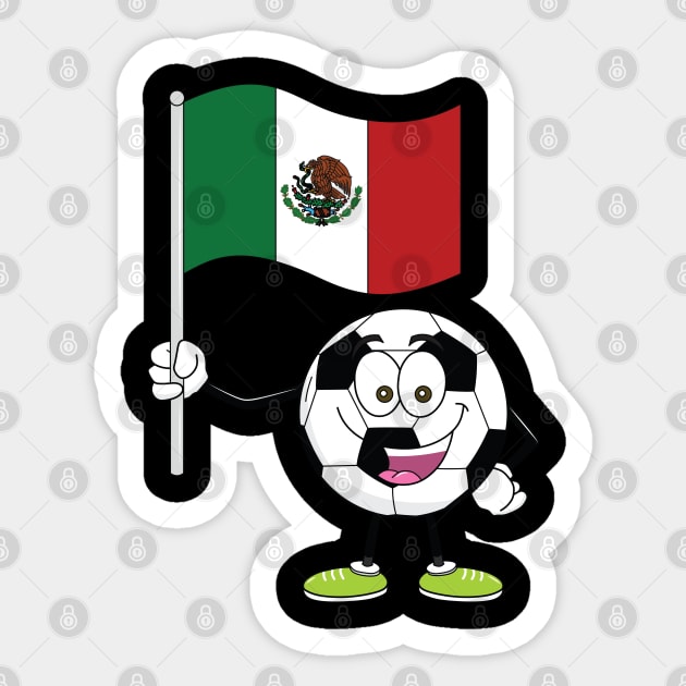 Mexico Soccer Mexico Futbol Football Mexican soccer Flag Jersey - Mexico  Soccer - Sticker