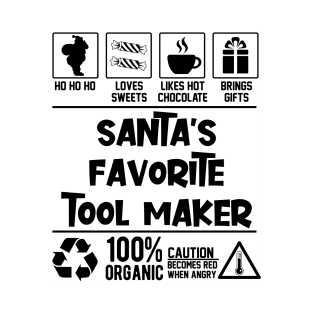 Santa's Favorite Tool Maker Santa Claus T-Shirt