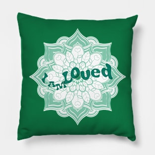 I am Loved Mandala Pillow