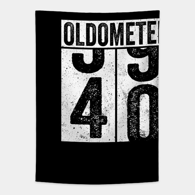 40 Years Old Oldometer Tapestry by Saulene