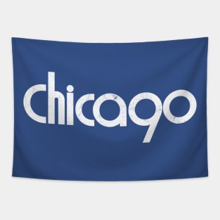 Chicago / Retro Style Typography Design Tapestry