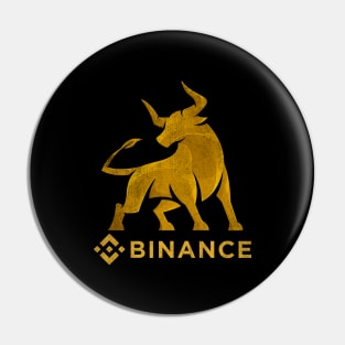 Bull Market Binance BNB Coin To The Moon Crypto Token Cryptocurrency Wallet HODL Birthday Gift For Men Women Kids Pin