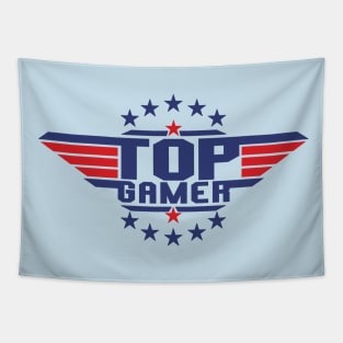 Top Aviation Pilot Gamer Funny Retro Cool Gaming Tapestry