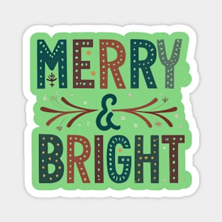 Merry and bright Magnet