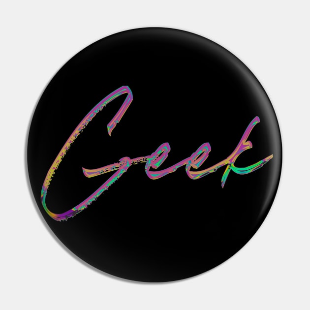 Geek -- Retro 90s Style Minimal Design Pin by DankFutura