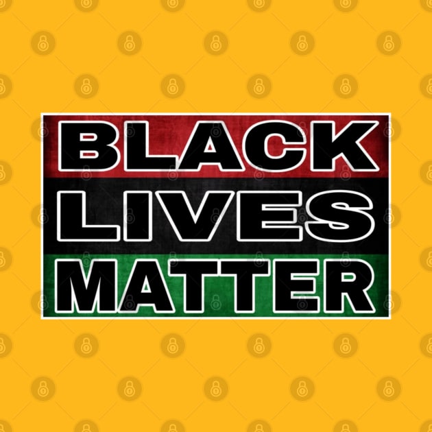 Black Lives Matter - Pan African - Back by SubversiveWare