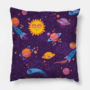 A trip to outer space Pillow