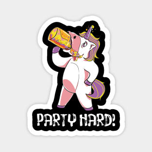 Funny drinking unicorn graphic - perfect gift Magnet