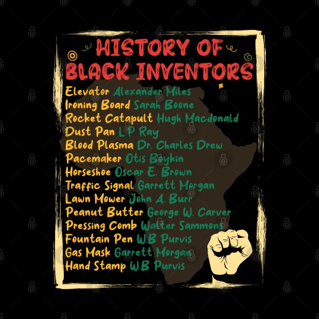 Black inventors and their inventions, Black History Month by Theibiskdesign