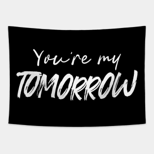 You're My Tomorrow: Eep and Guy in Love Anniversary T-shirt Tapestry