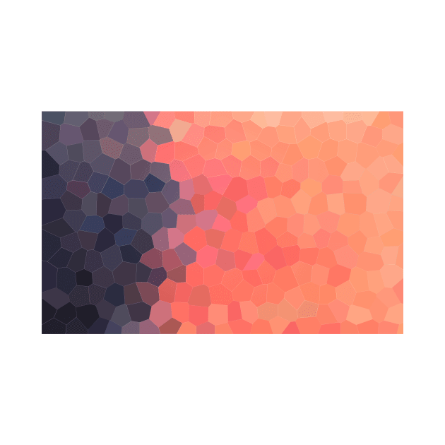 Geometric Ombre Sunset by Elizabeth Karlson Art