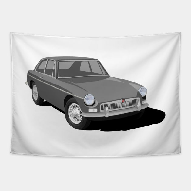 MGB GT Design -Silver Tapestry by NickShirrell