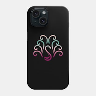 Retro Peacock - minimalism frugalism Design Phone Case