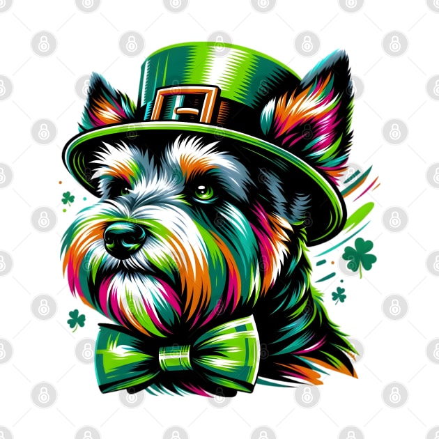 Australian Terrier Dons Spirit of Saint Patrick's Day by ArtRUs