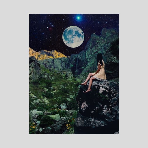 Moon Collage - Nature Girl by SpaceART