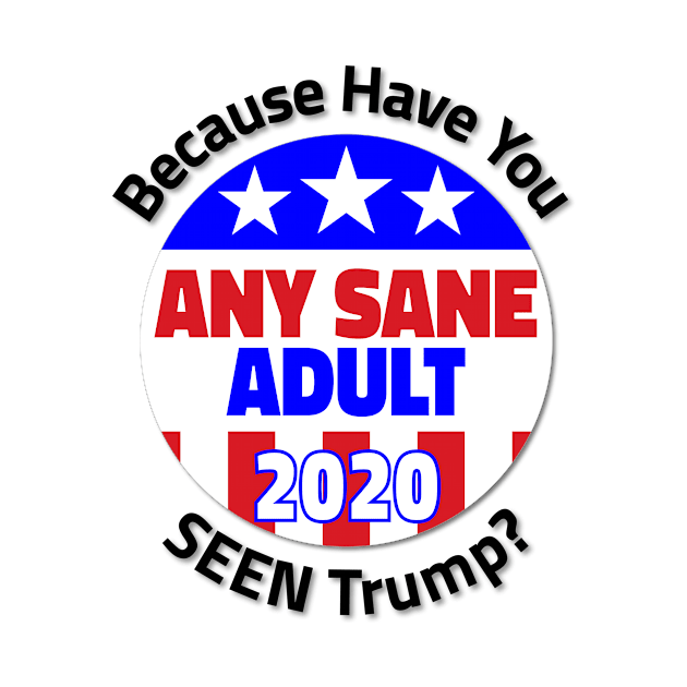 Elect Any Sane adult in 2020 Because Have You Seen Trump? by Worthy Fashion