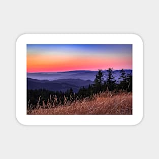 Sunset over Kneeland landscape Magnet