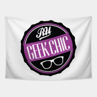 RU Geek Chic Bottle Cap design Tapestry