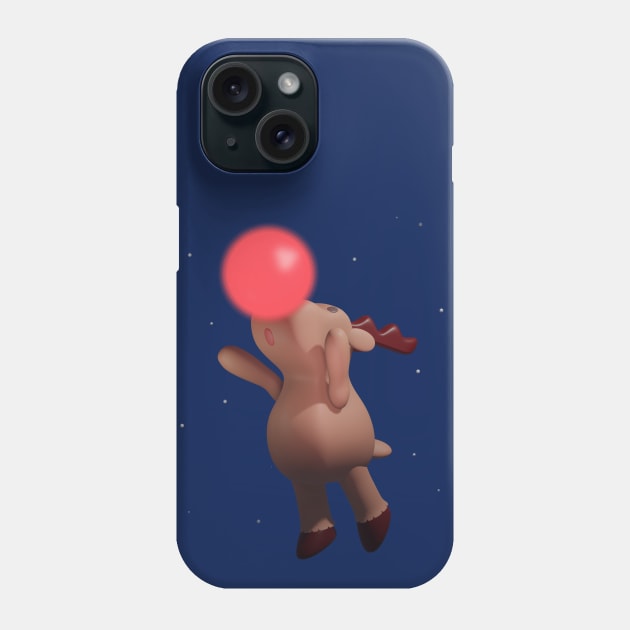 Flying Reindeer Phone Case by loreatus