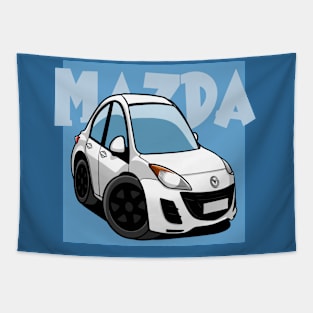 Mazda 3 Caricature Tapestry