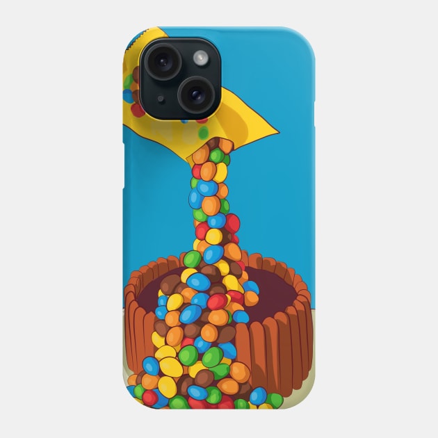 Colorful gravity cake Phone Case by Mimie20