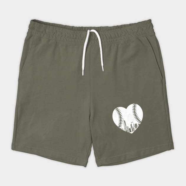 Baseball Heart New York Skyline by The WYLD Tribe