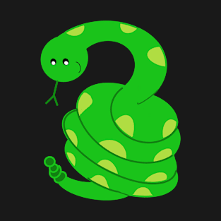 Big and Bold Green Snake T-Shirt