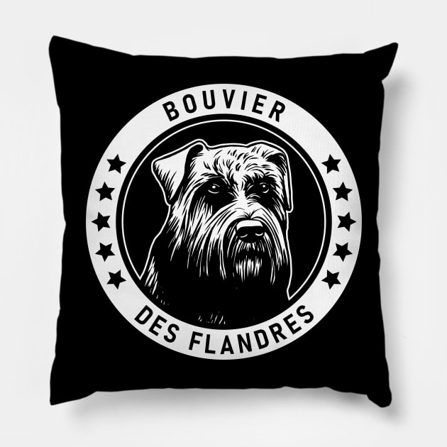 Bouvier des Flandres Fan Gift Pillow by millersye