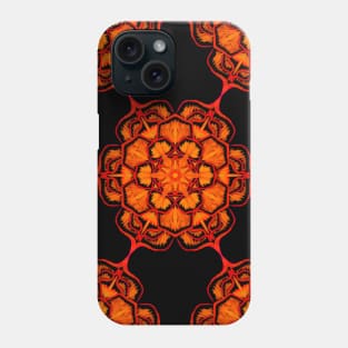 Fire Blossom Tile Pattern Phone Case