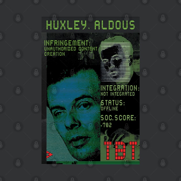 Aldous Huxley - Sci-Fi Retro Portrait by Exile Kings 