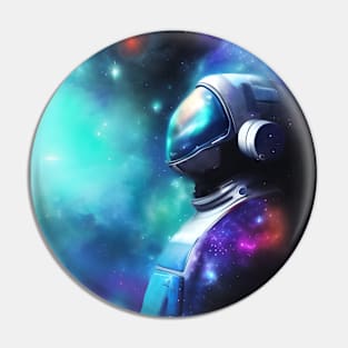 Astronaut Becomes Part Of The Cosmos Pin