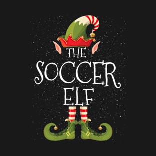 SOCCER Elf Family Matching Christmas Group Funny Gift T-Shirt