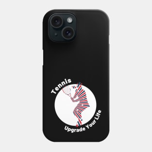 US Open Tennis USA Flag Silhouette Phone Case