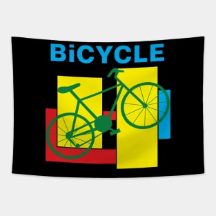 Color Block Bike Tapestry