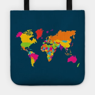 Map of the world Tote