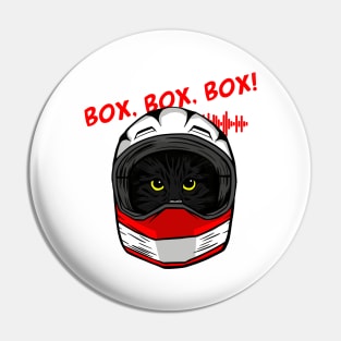 funny cat driver – Box, box, box! (Luigi) Pin
