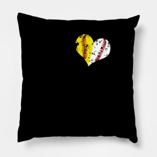 My Heart Is On That Field Baseball Softball Parent Pillow