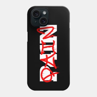 PAIN // Mental health. Minimalistic graffiti tag text Phone Case