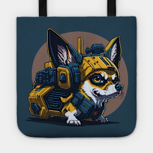 Robot Chihuahua Tote