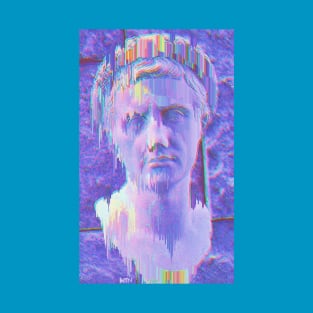 Vaporwave greek holographic statue T-Shirt