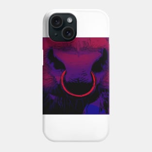 Bull cow Nosering colorful Phone Case