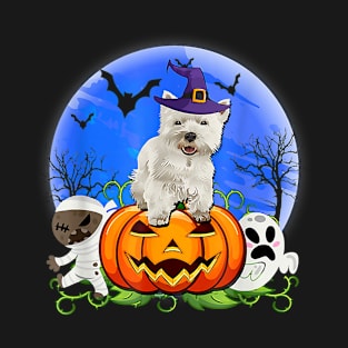 Westie Halloween costume Funny Gift for Dog Lovers T-Shirt