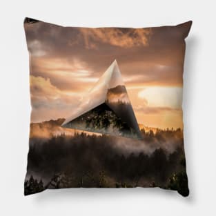 UFO in Forest Pillow