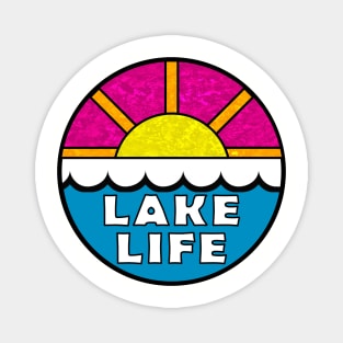 Lake Life Lakes Boating Fishing Outdoors Nature Houseboat Jet Skis Magnet