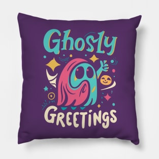 Ghostly Greetings Pillow