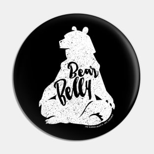 Bear Belly - White Pin