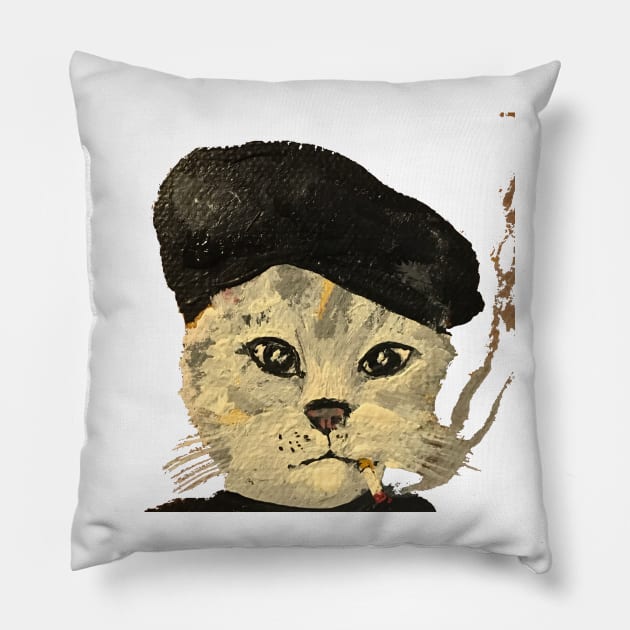 Calico Beat Poet Pillow by jpat6000