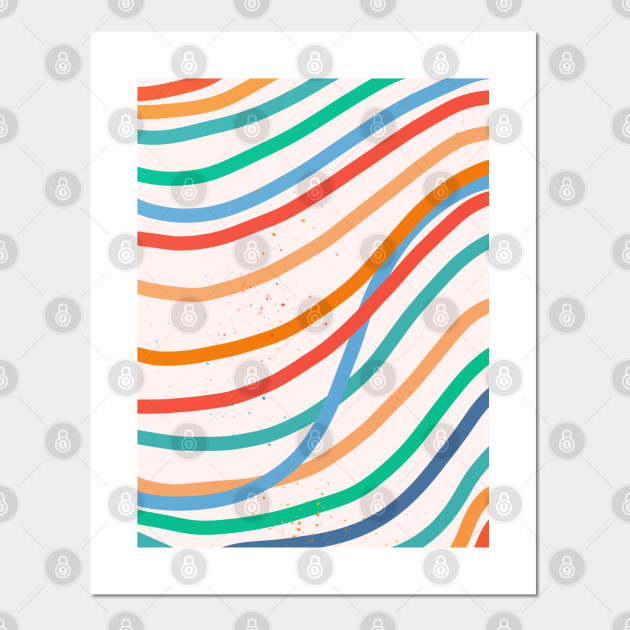 Colorful Lines Abstract Joy Abstract Art Design Posters And Art Prints Teepublic